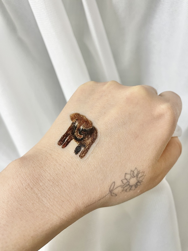 クレヨンのゾウ　タトゥーシール