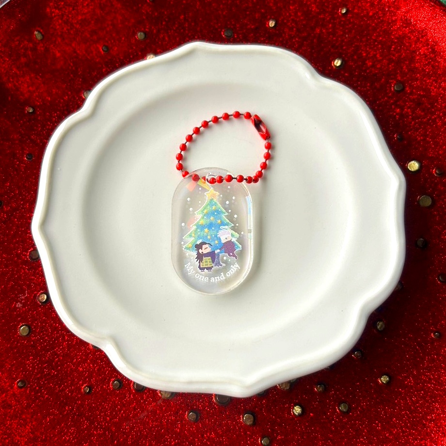 クリスマスアクキー（赤色）