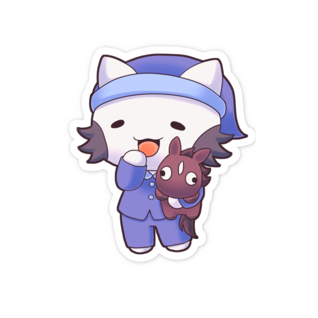 5000人達成グッズ アライグマスマホステッカー