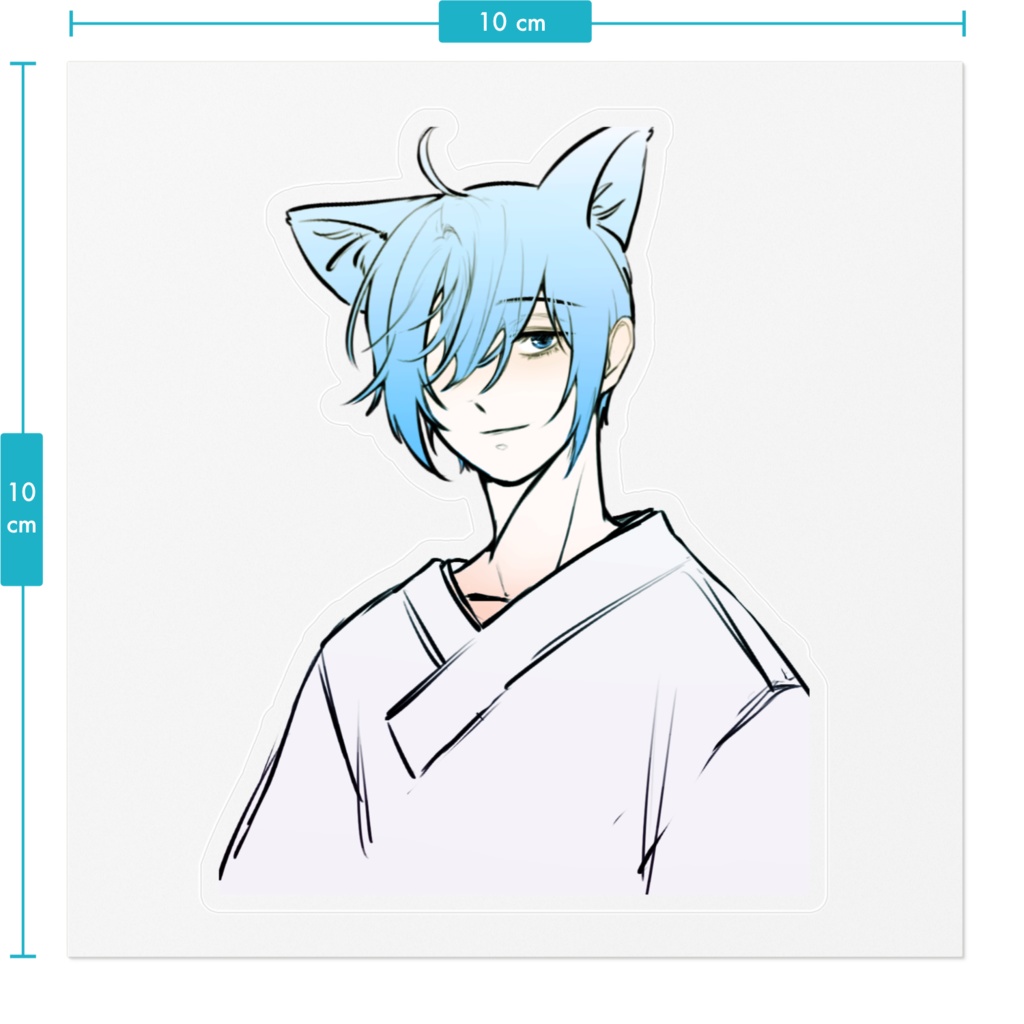 古葉なつ/古葉あき 夏ver ステッカー