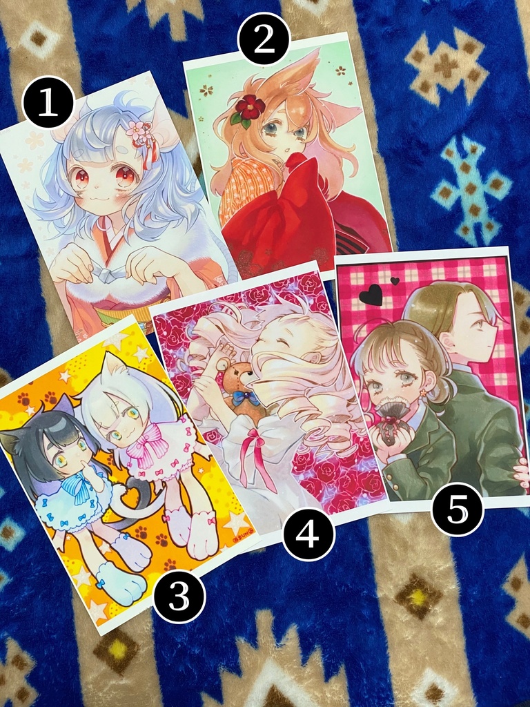 送料別*バラ売り*創作イラストポストカード