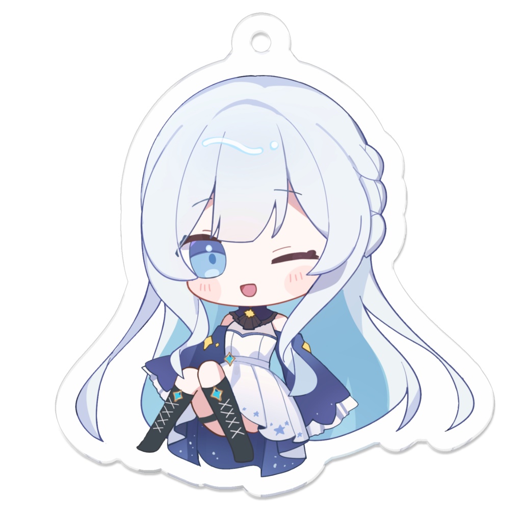 星波りん アクリルキーホルダー 50×50(mm)