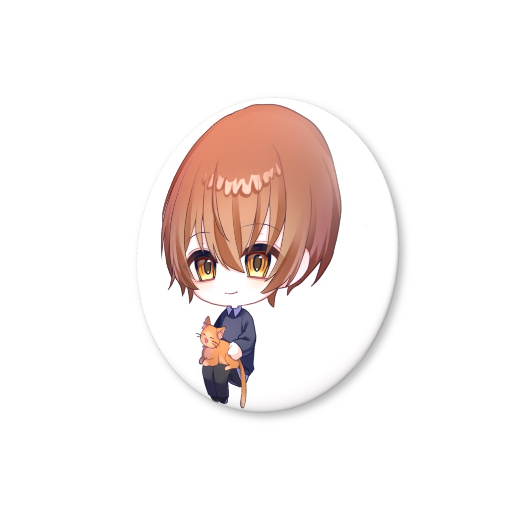 むぎくん私服(ミニ) 缶バッチ