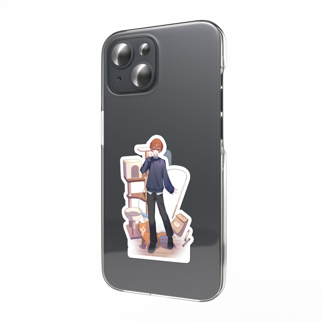 むぎくん私服　スマホステッカー