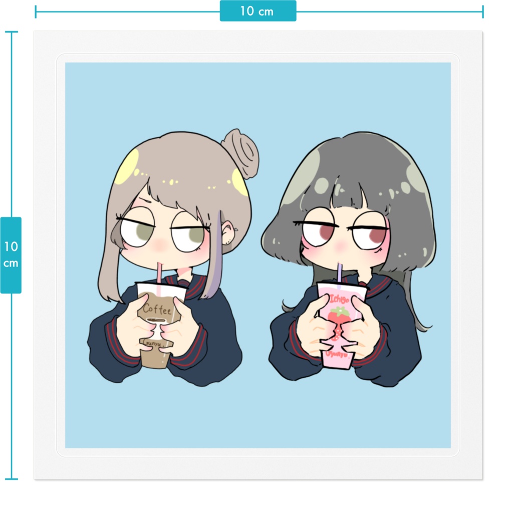 mmsk.のみものステッカー