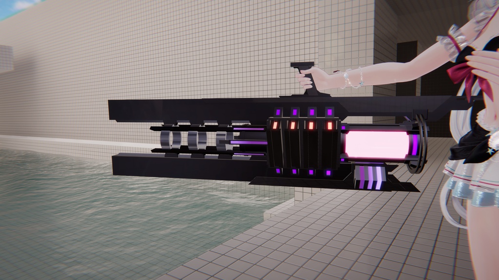 【MA対応・VRChat想定】LASER CONNON V0.1