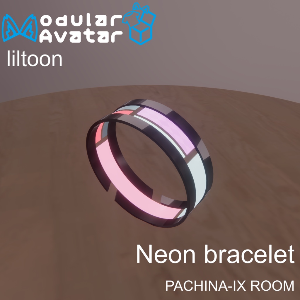 【MA対応・VRChat想定】Neon bracelet v01