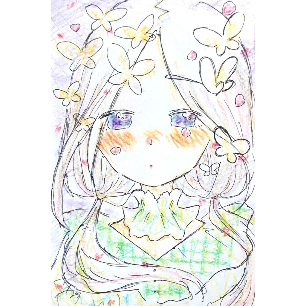 【額入り原画】pure.※はがきサイズ