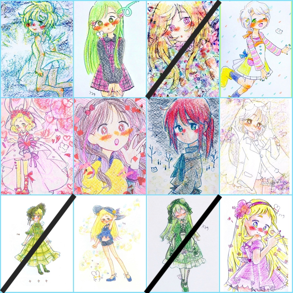 【各種原画】卯月トト名義(~2020年)※はがきサイズ