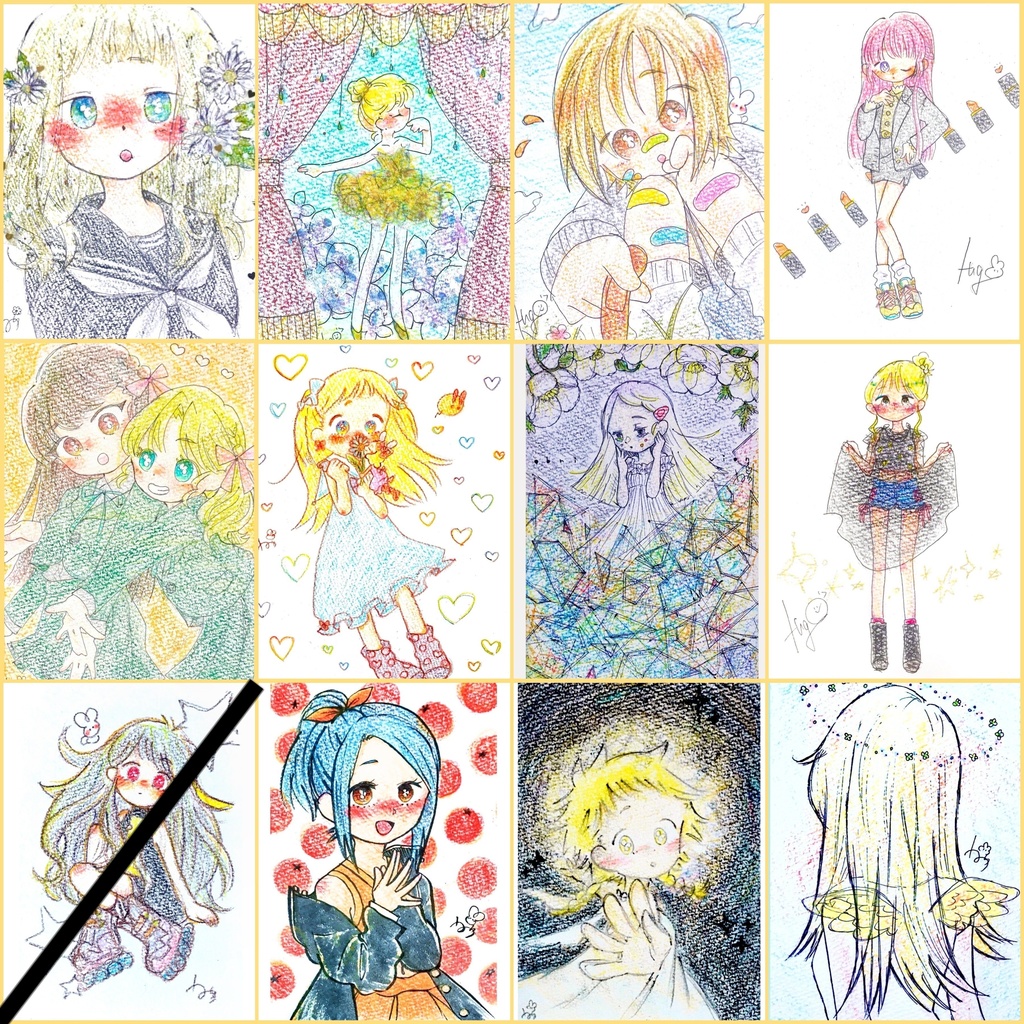【各種原画】卯月トト名義(~2020年)※はがきサイズ