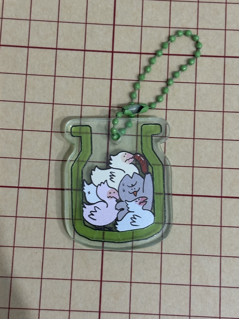 ねこととりアクキー