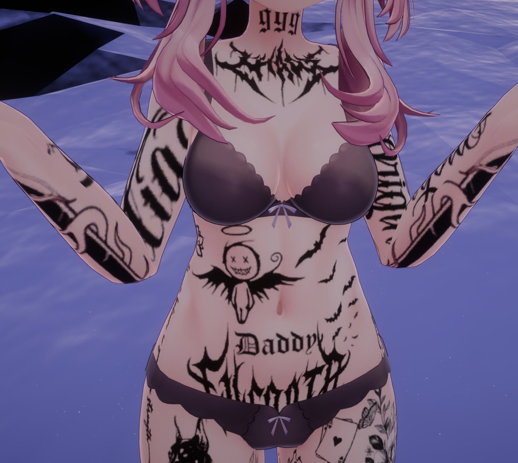 【Selestia】Full body Devil/Gang type Girl Tattoos 入れ墨 セレスティア 