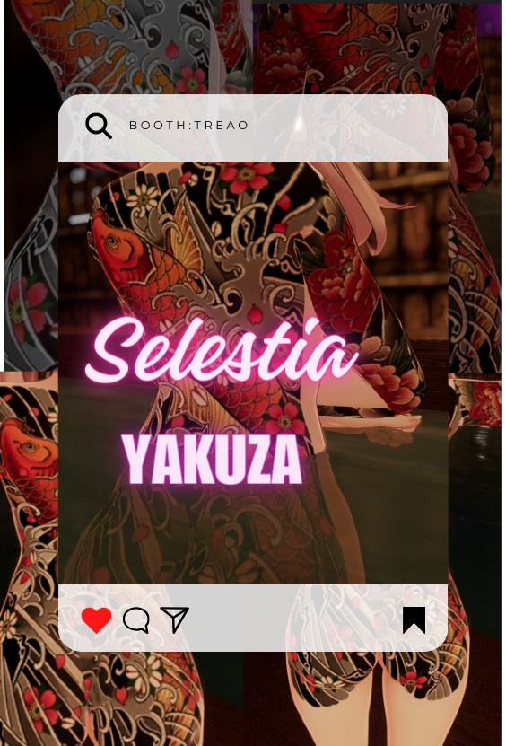 【Selestia】Full body YAKUZA type Girl Tattoos 入れ墨 セレスティア