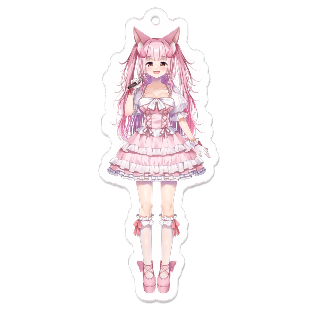 燃え燃えきゅん　アクリルキーホルダー