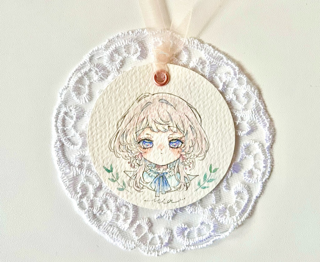 『花霞の少女』 しおり原画