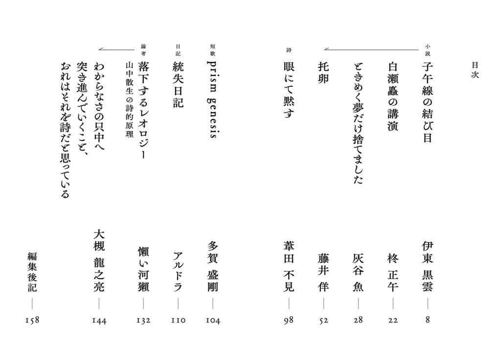 文芸誌『異界觀相』
