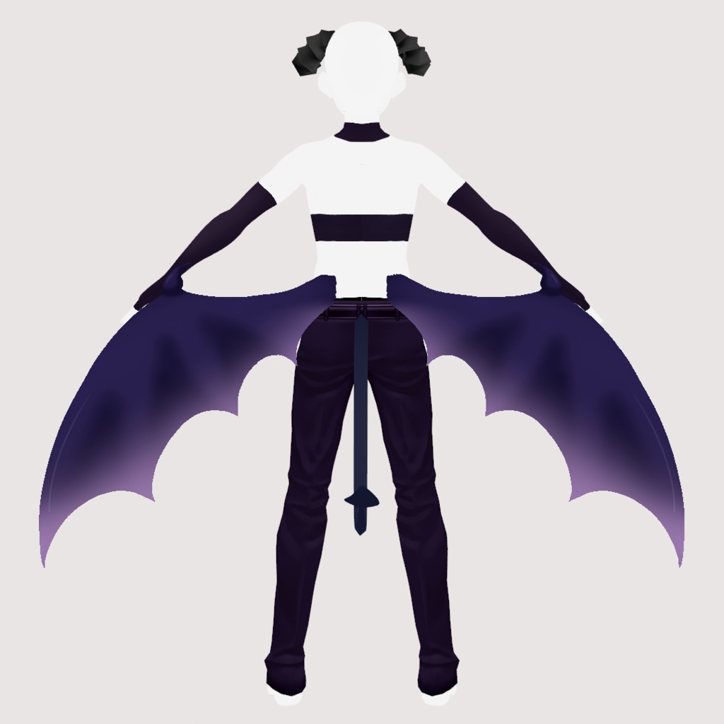 【VRoid(正式版/β版)用】インキュバス衣装セット【無料配布】