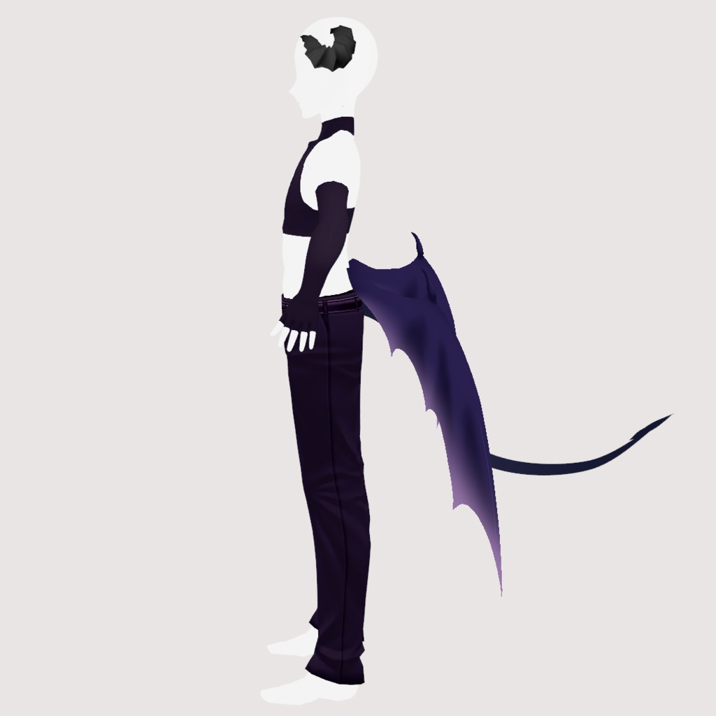 【VRoid(正式版/β版)用】インキュバス衣装セット【無料配布】