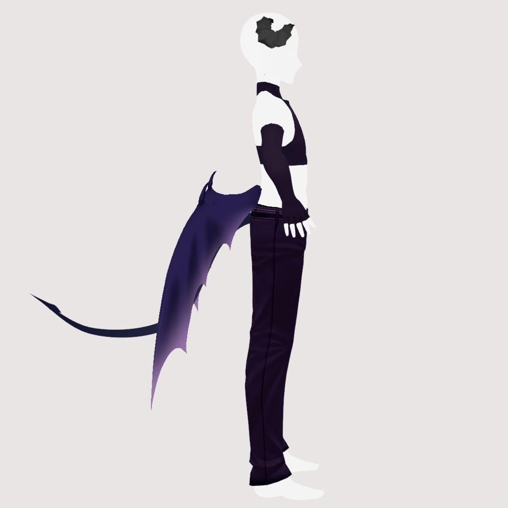 【VRoid(正式版/β版)用】インキュバス衣装セット【無料配布】