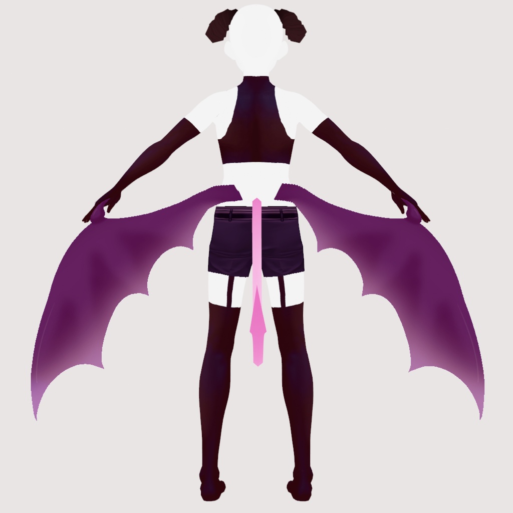 【VRoid(正式版)用】インキュバス衣装セット2【無料配布】