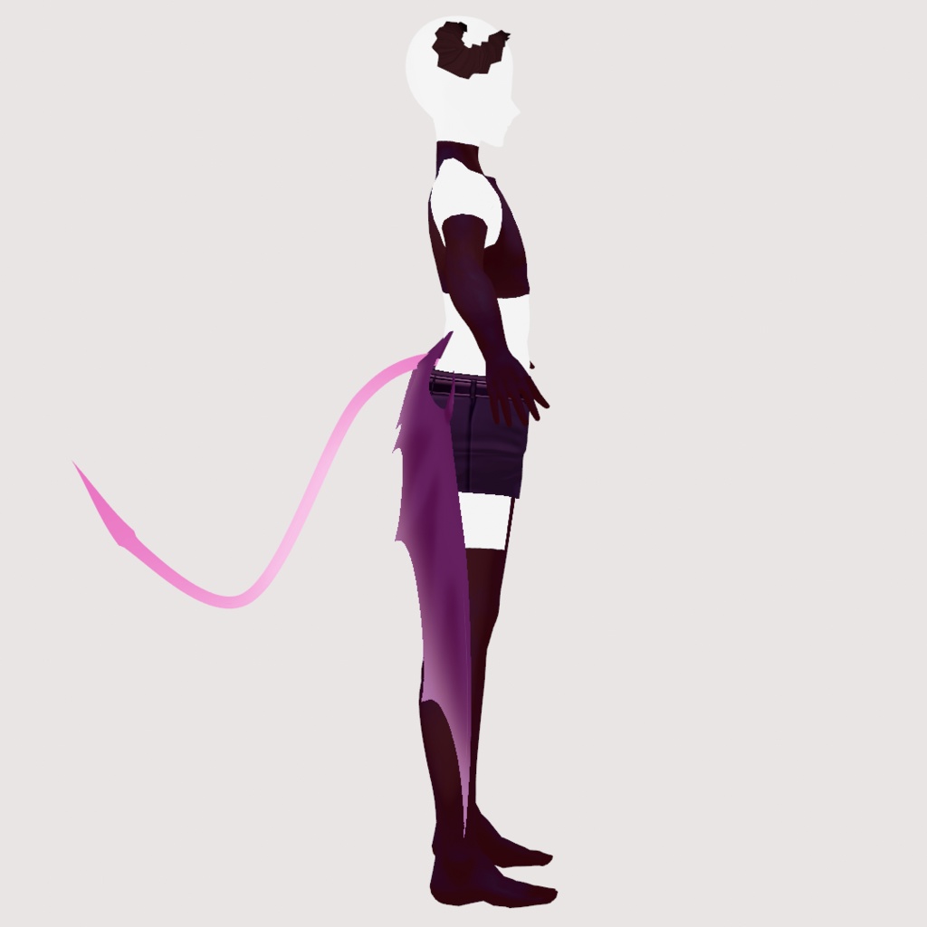 【VRoid(正式版)用】インキュバス衣装セット2【無料配布】