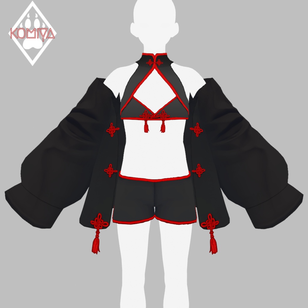 【VRoid衣装】チャイナ風水着セットアップ2023【正式版】