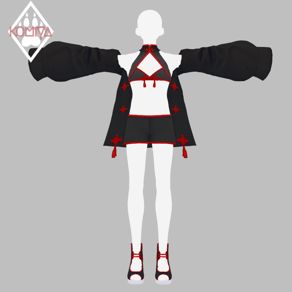 【VRoid衣装】チャイナ風水着セットアップ2023【正式版】