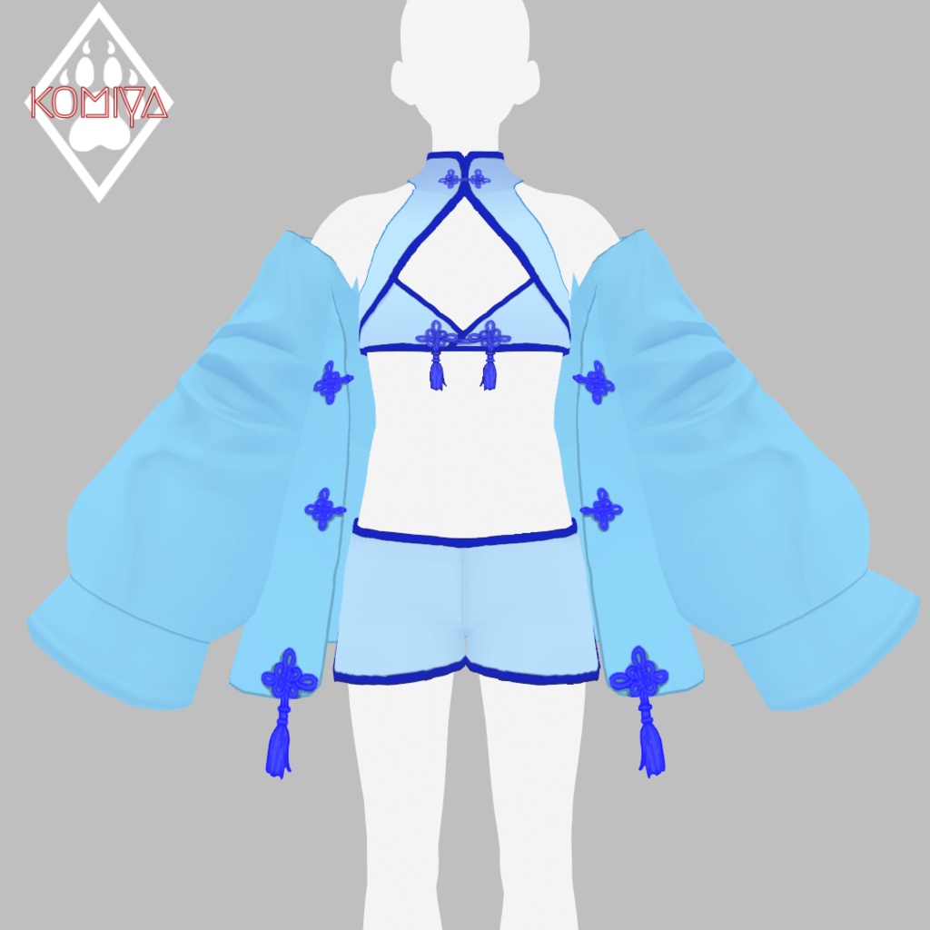 【VRoid衣装】チャイナ風水着セットアップ2023【正式版】