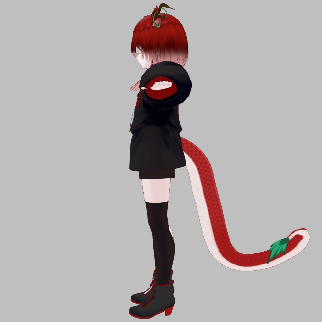 【VRoidベース3Dモデル】華龍少年【VRMモデル/vroidファイル】