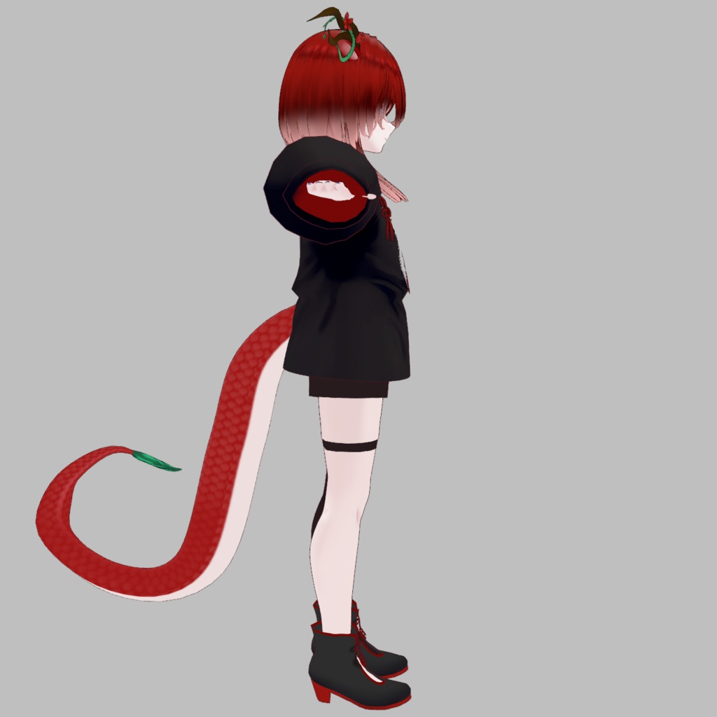 【VRoidベース3Dモデル】華龍少年【VRMモデル/vroidファイル】