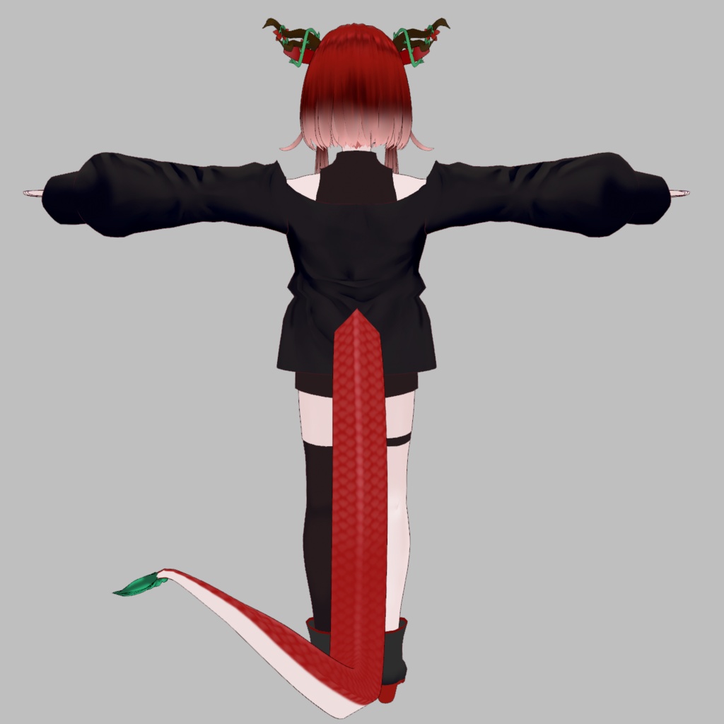 【VRoidベース3Dモデル】華龍少年【VRMモデル/vroidファイル】