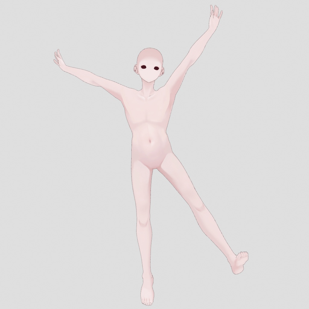 【VRoid用】少年素体用肌テクスチャ【.vroid素体有り】