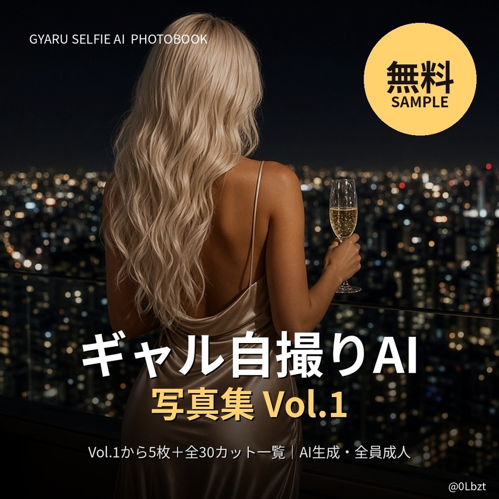 【無料サンプル】ギャル自撮りAI 写真集 Vol.1【AI生成・5枚+全カット一覧】