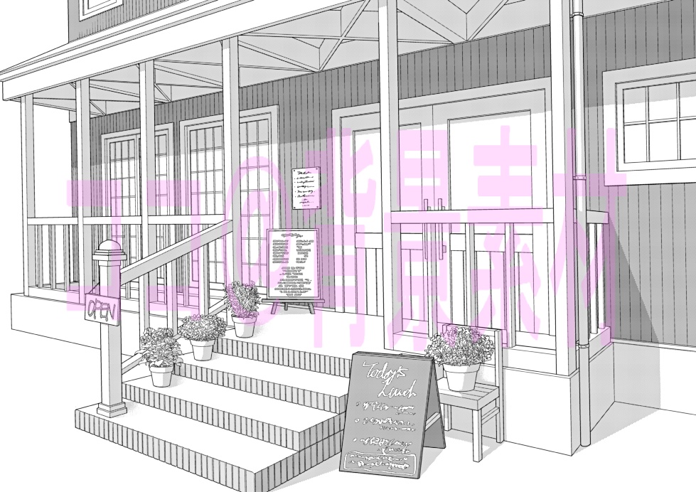 カフェ外観1~4セット