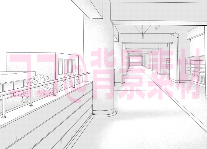 学校各所・背景素材集