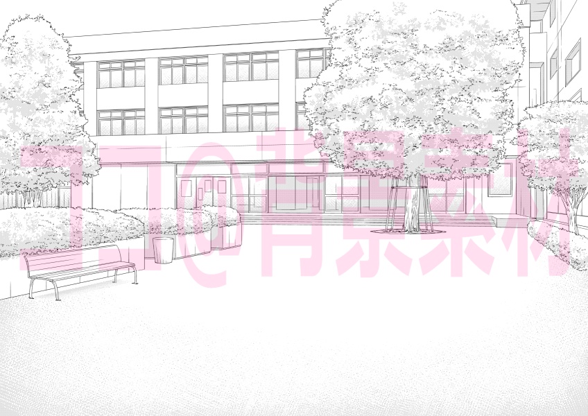 学校各所・背景素材集