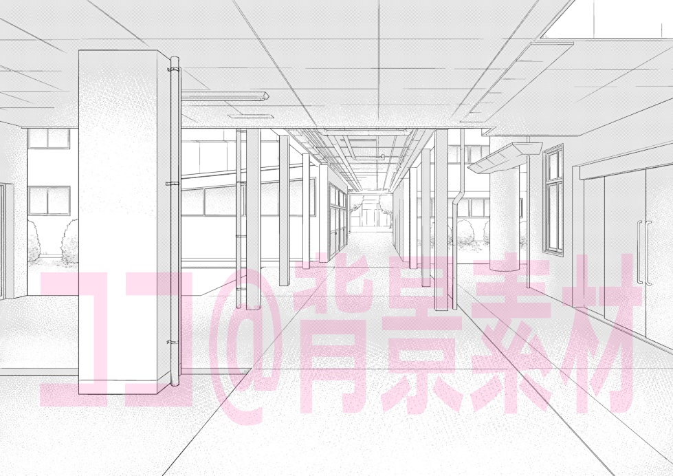 学校各所・背景素材集