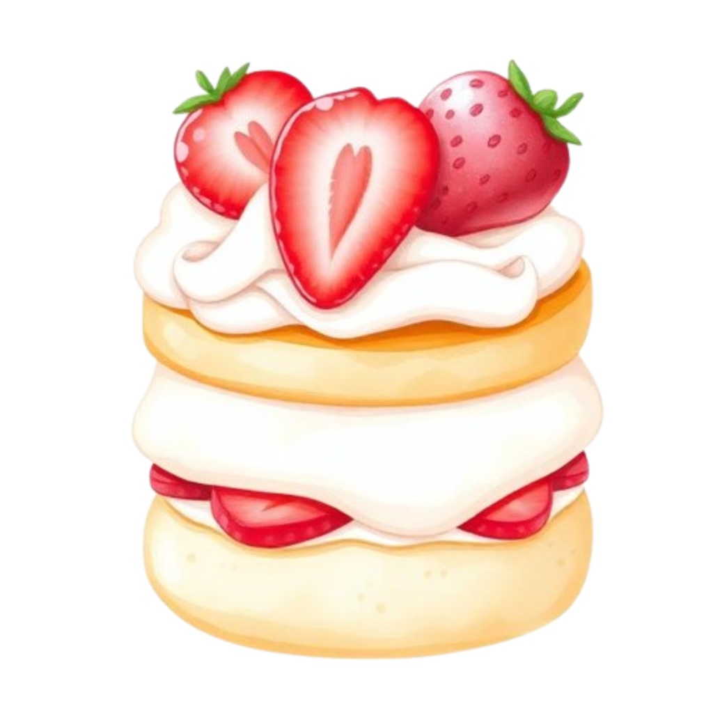 ケーキテーマdigitalcollage(Canva作成)