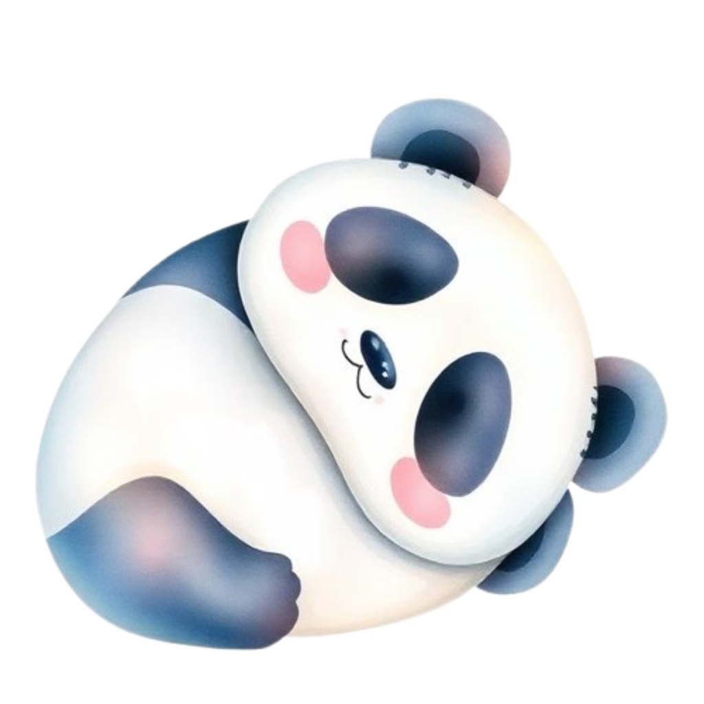 パンダdigitalcollage(Canva作成)