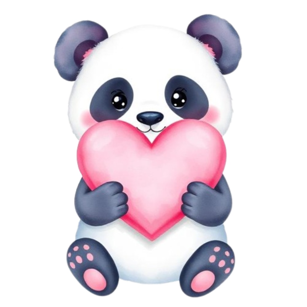 パンダdigitalcollage(Canva作成)