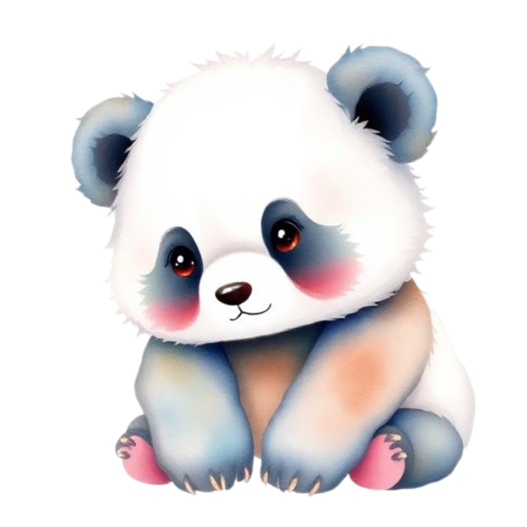 パンダdigitalcollage(Canva作成)