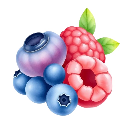 赤い果物(Canva作成)