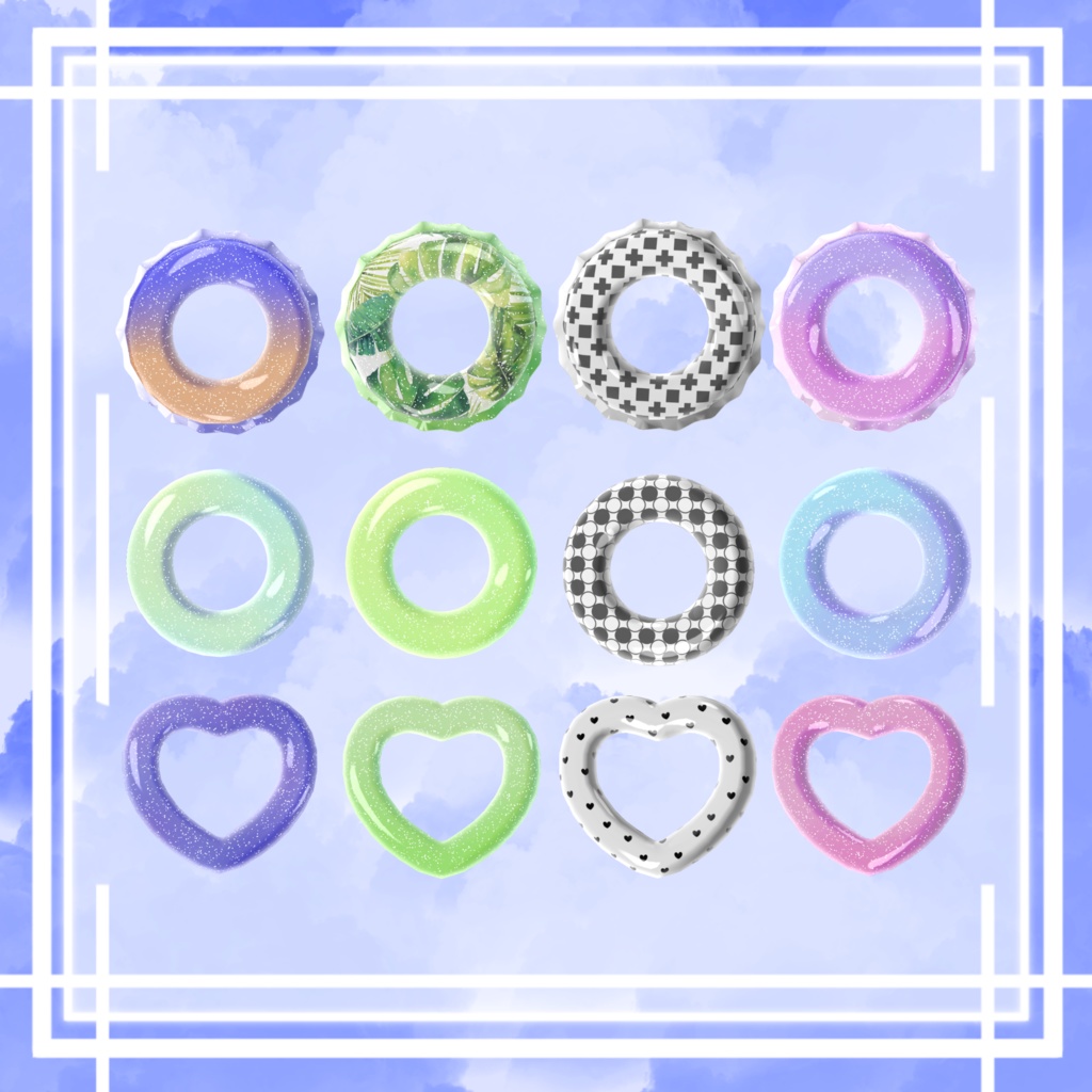 うきわ/Swim ring【3Dモデル】