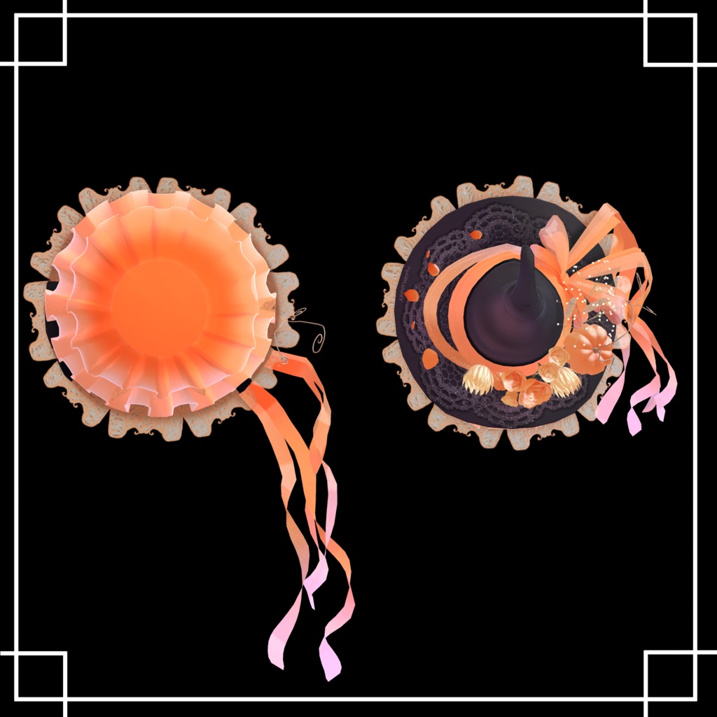 【PB対応】Harvest Witch Hat【VRChat想定】