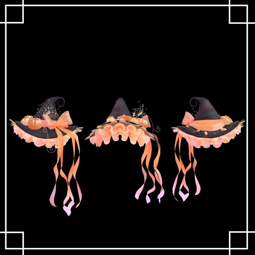 【PB対応】Harvest Witch Hat【VRChat想定】