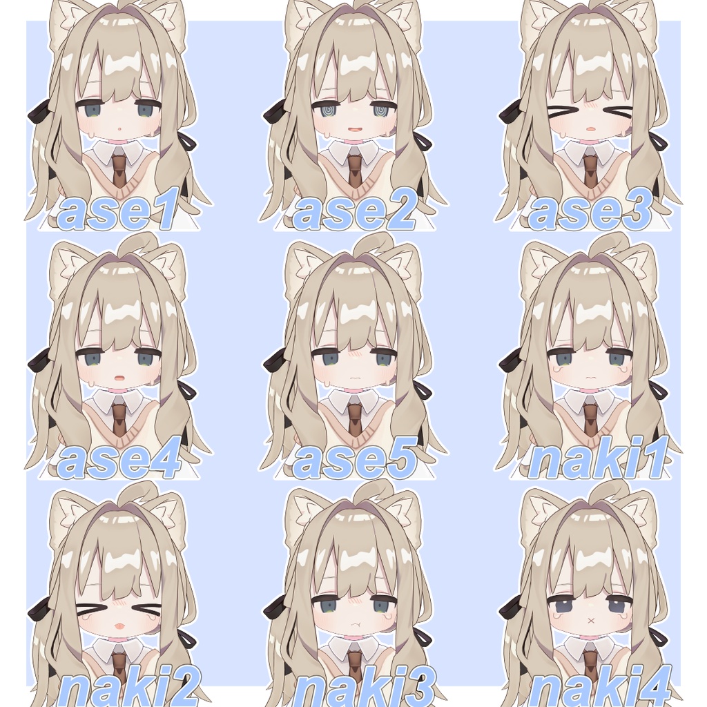 【キプフェル】ゆったりだぅな~じとめっ!kipfel表情セット35種類