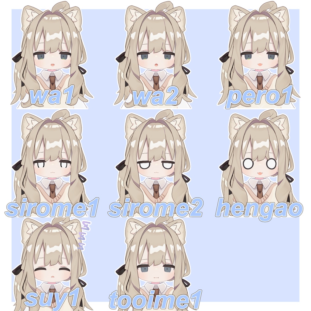 【キプフェル】ゆったりだぅな~じとめっ!kipfel表情セット35種類