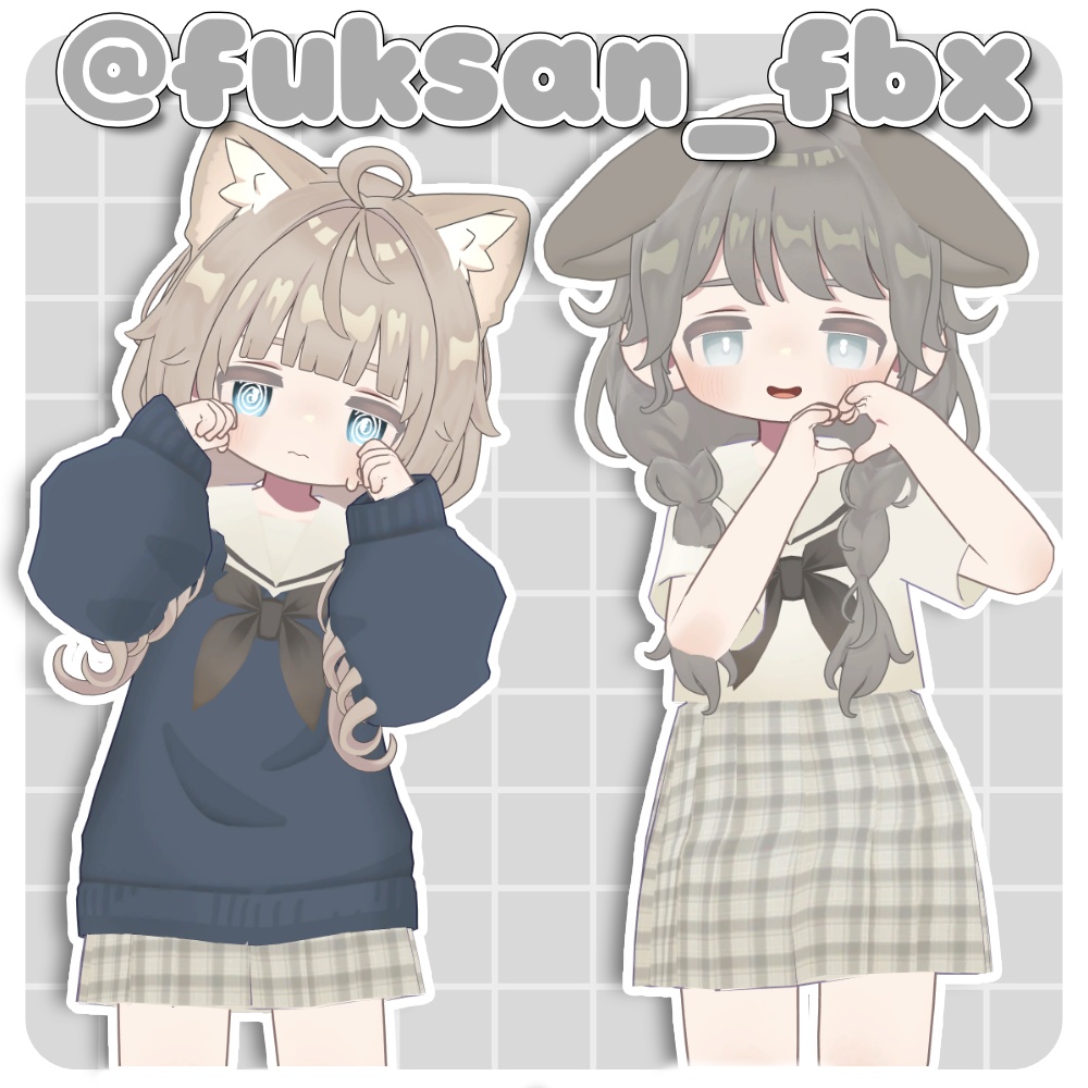 【キプフェル】ゆったりたれめっ!kipfel表情セット40種類+支援版10種類!