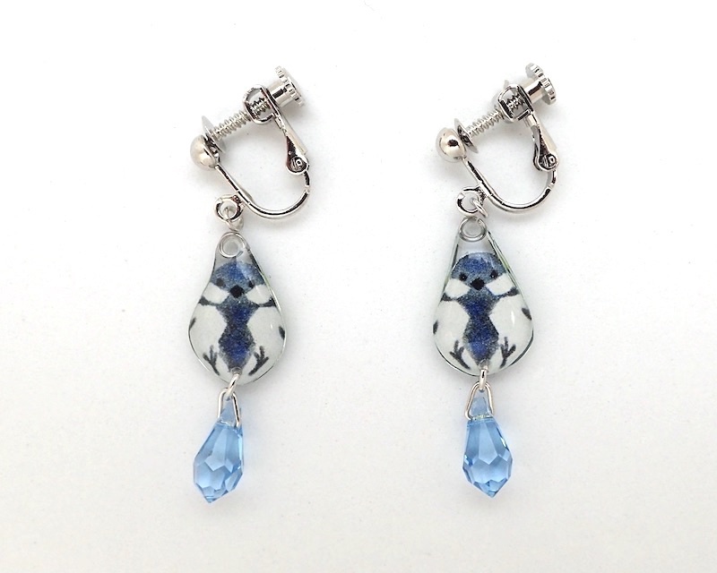 【イヤリング】シジュウカラ