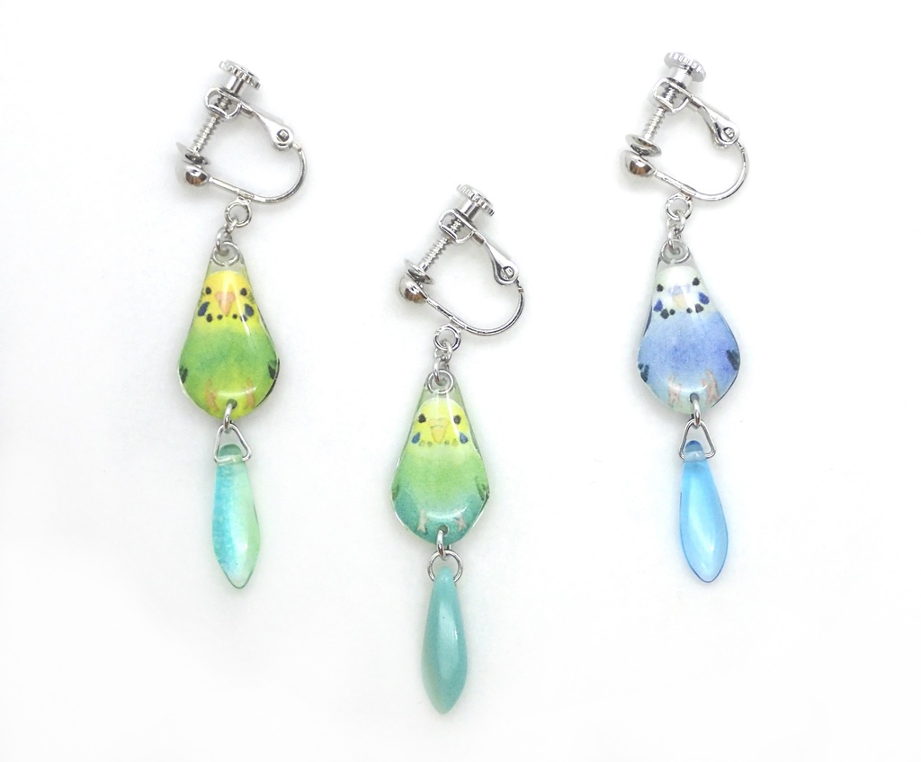 【イヤリング】セキセイインコA